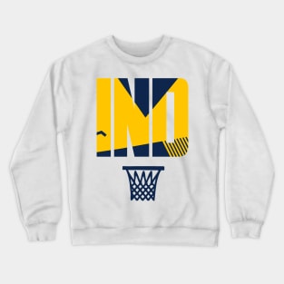 Vintage Indiana Basketball Art Crewneck Sweatshirt